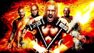 WWE : Evolution Theme Song &quot;Line In The Sand&quot; (Triple H , Batista , Ric Flair , Randy Orton )