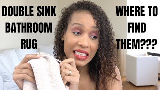 Double Vanity/Sink Bathroom Rugs | Where To Find Them 30x72 Rugs