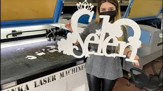 Lazer Kesim Makinası ile Ahşap Kesimi 4 mm mdf kesim video 100w lazer kesim makinası