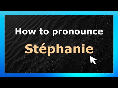 How to Pronounce Stéphanie (French Pronunciation / France) | Pronounce Names