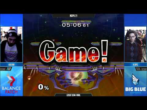 NGPU 21 SSBM - Kalvar (Marth) vs. Klaps (C. Falcon) - Melee LSF