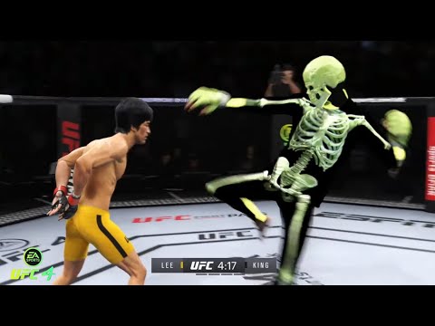 Bruce Lee vs Skeleton | UFC4 Super Play