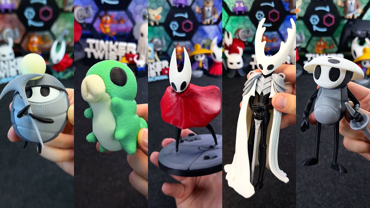 Hollow Knight Silksong 3D Print Collection - Every Character I’ve Made So Far