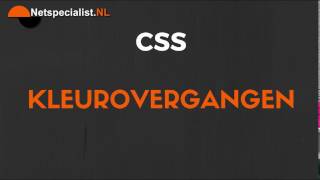 css kleur overgangen