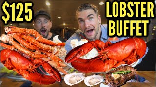 $125 UNLIMITED LOBSTER BUFFET WITH KING CRAB | ENDLESS SEAFOOD, STEAK, PRIME RIB | USA's BEST BUFFET