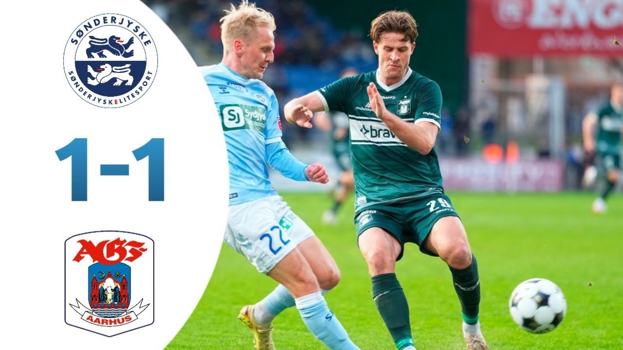 Sønderjyske vs Aarhus AGF 1-1 3F Superliga Highlights | SJF vs AGF