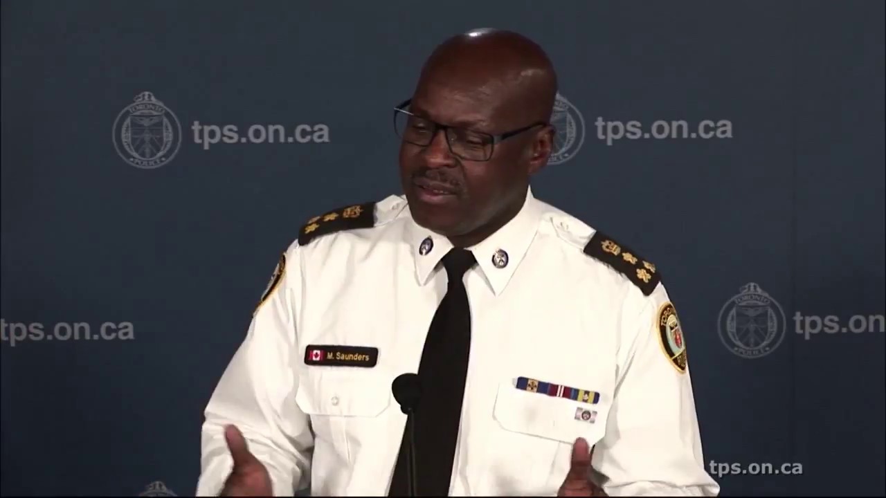 Chief Mark Saunders updates the media on Project Kronic