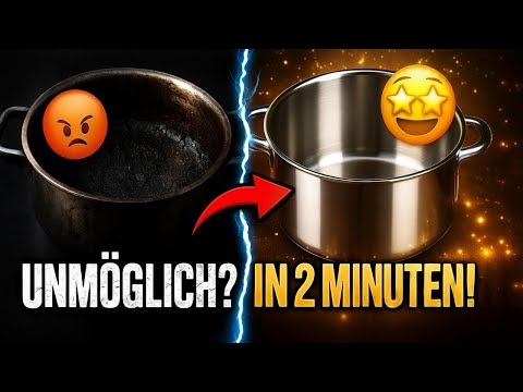 Dieser simple Trick rettet JEDEN angebrannten Topf (Ohne Schrubben!)