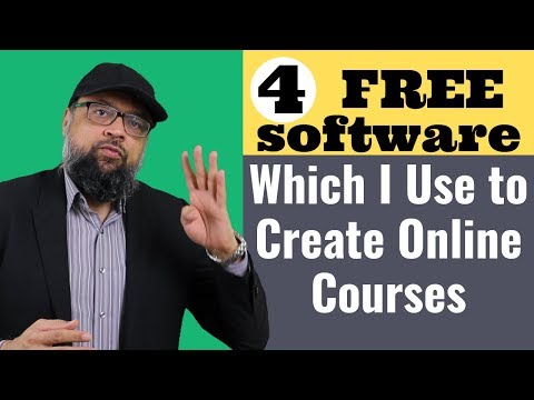 4 Free Software which I use to Create Online Courses - YouTube