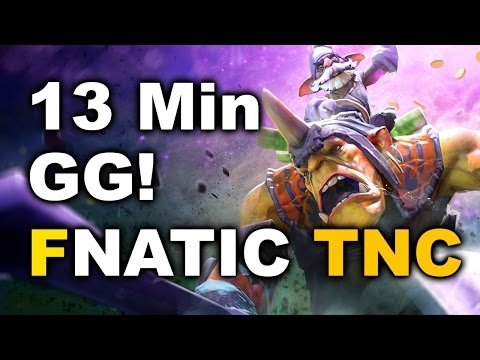 Fnatic TNC - 13 Min GG - Boston Major SEA Dota 2