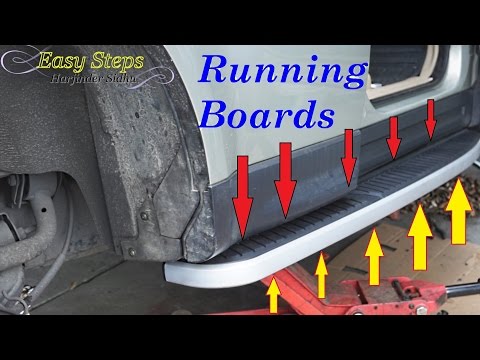 How to Install Running Boards | Utility Black Side Step Nerf Bars on Range Rover Sport