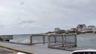 🌊 Galilee Channel, Narragansett RI: Fast Moving Tide Post-Hurricane Ian at Salty Brine State Beach