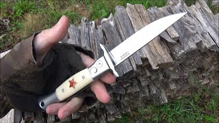 Finka KGB Auto Knife ($37) Review - Reproduction of Vintage Commie Switch Blade
