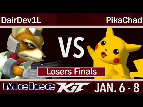 KIT17  - DairDev1L (Fox) vs PikaChad (Pikachu) Losers Finals - Melee