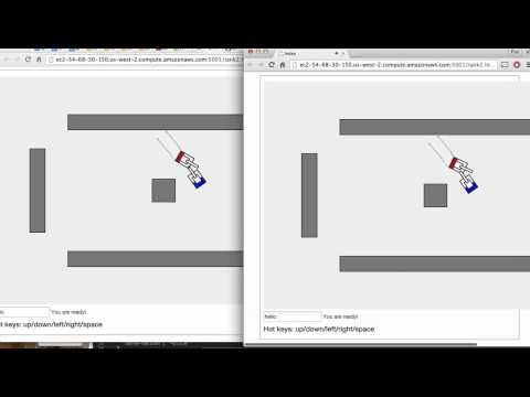 WebRTC tank shooting game, web game
