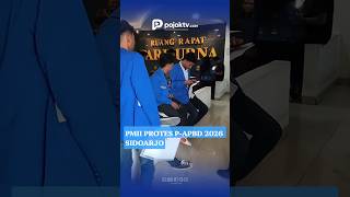 PARIPURNA P-APBD 2026 SIDOARJO DIWARNAI PROTES, PMII SOROTI LIMA ANGGARAN