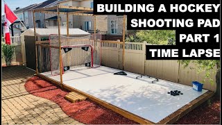 How To Build Hockey Shooting Pad - Part 1 - Time Lapse (entire build)