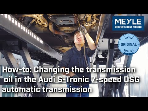 Changing the transmission oil in the Audi S-Tronic automatic transmission, 7-speed DSG 0B5