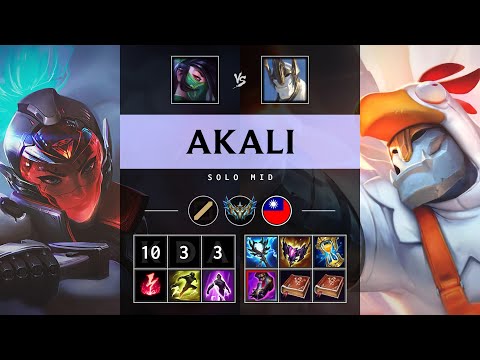 Akali Mid vs Galio - TW Challenger Patch 25.09