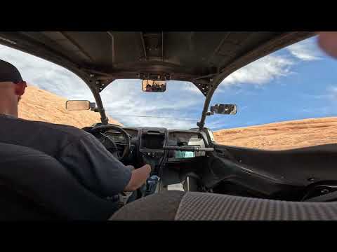 The Escalator obstacle in Hell’s Revenge, Moab UT
