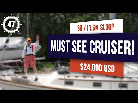 $24,000 CRUISER! Pearson 385 cruising sailboat for sale | EP 47 #sailboattour  #sailboatforsale