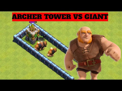 ARCHER TOWER VS GIANT | COC |GAMING | Warrior jaga