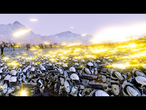 16500 Halo SpartanMKVs vs 19000 Dark Paladins  Ultimate Epic Battle Simulator UEBS 2