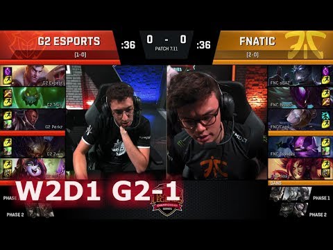 G2 eSports vs Fnatic | Game 1 S7 EU LCS Summer 2017 Week 2 Day 1 | FNC vs G2 G1 W2D1