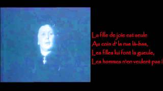 Edith Piaf - L&#39;accordéoniste / Lyrics
