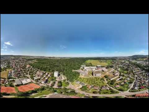 Drohnenflug Ostalb Klinikum Aalen