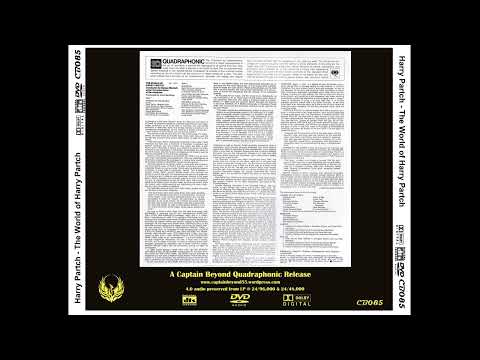 Harry Partch   The World of Harry Partch - SQ Quadraphonic LP 4.0 real surround