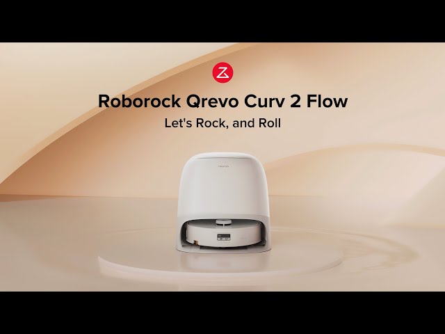 Robot Aspirador y Fregasuelos Roborock Qrevo Curv 2 Flow con Autovaciado Navegación LiDAR 20.000 Pa Control por Voz IA C video