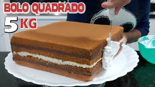 BOLO QUADRADO DE 5 KILOS 25 X 25 /TRABALHO COM O BICO 113 E 4 B / PARIS CAKE DESIGNER