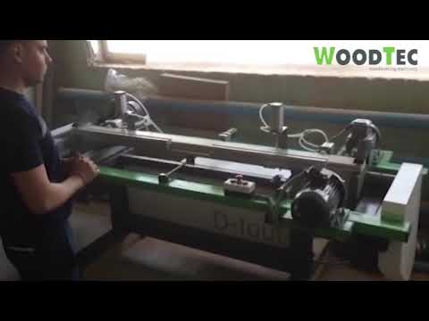 WoodTec D-Four - специальный сверлильно-присадочный станок с торцовкой woo357, видео 2