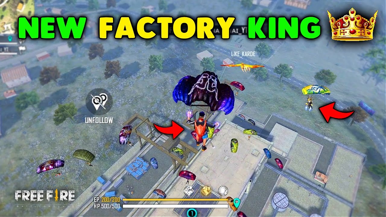 Ajjubhai New FACTORY KING 👑 Only Factory Roof Fist Challenge - Garena Free Fire