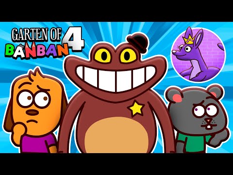 Dogo e Ratch em Garten of Banban 4 - Parte 1 | Ao encontro com o Xerife Toadster | Animação