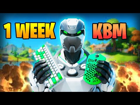1 WEEK Fortnite KBM PROGRESSION (INSANE)