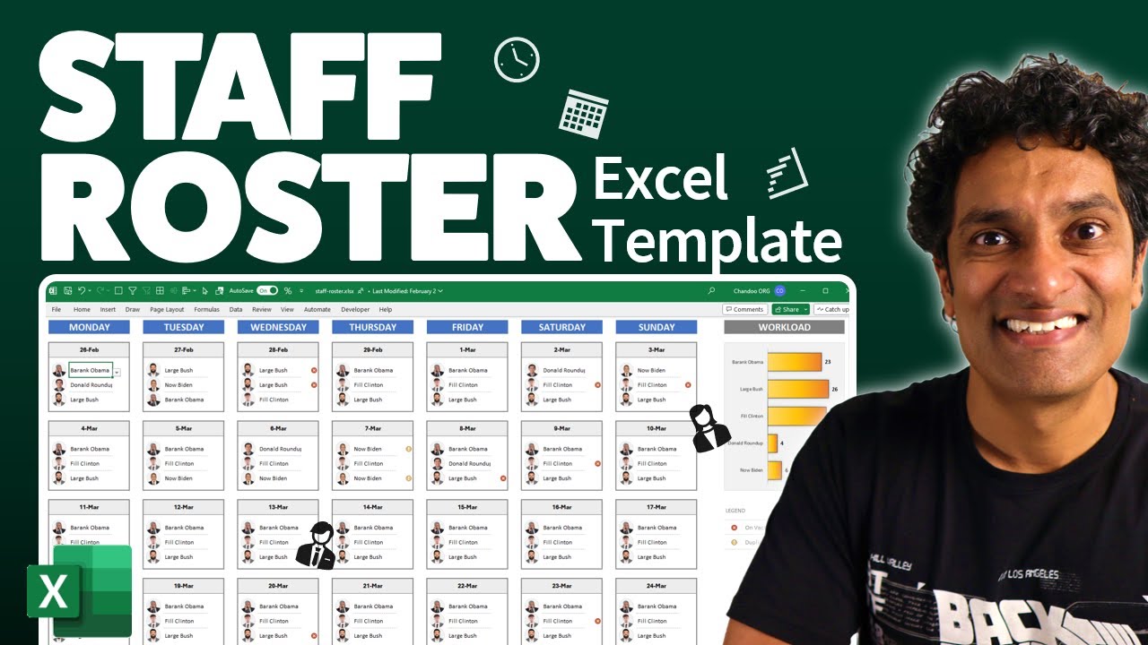 Craft Interactive Excel Staff Roster Easily - Learn How