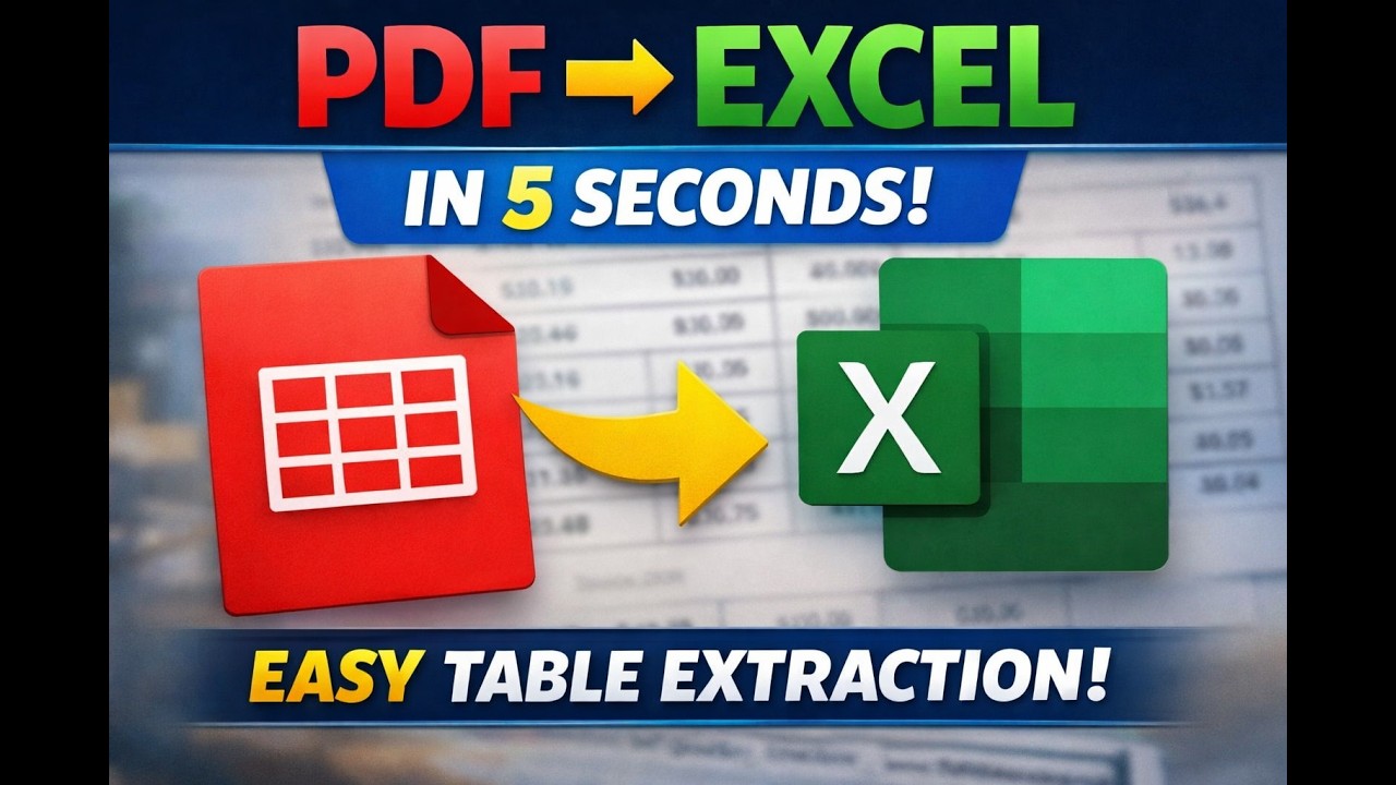 Extract Tables from PDF to Excel Instantly | Tabula Tool Tutorial (Free & Easy)