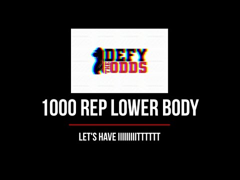 CHALLENGE #1 1000 REP LOWER BODY WORKOUT