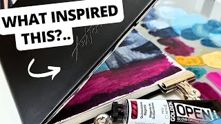 🎨 Painting Rocky Cliffs & Trying New Things in my Sketchbook