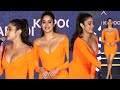Janhvi Kapoor Looking Super Hot In Orange Dress At Aldo Shoes And Accessories 2022 Collection Launch