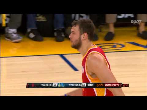 Donatas Motiejunas fakes out Marreese Speights