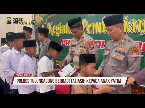 POLRES TULUNGAGUNG GELAR DOA &amp; BERIKAN TALIASIH KEPADA ANAK YATIM