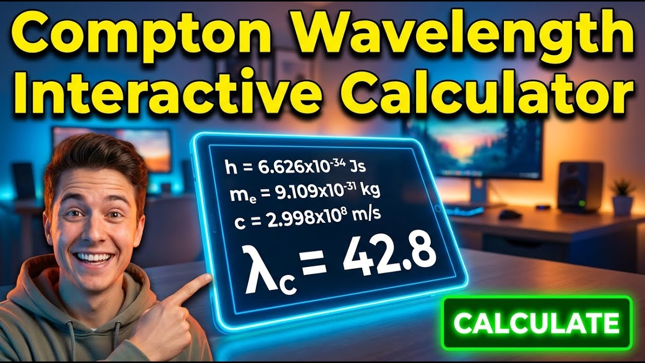 Compton Wavelength Interactive Calculator