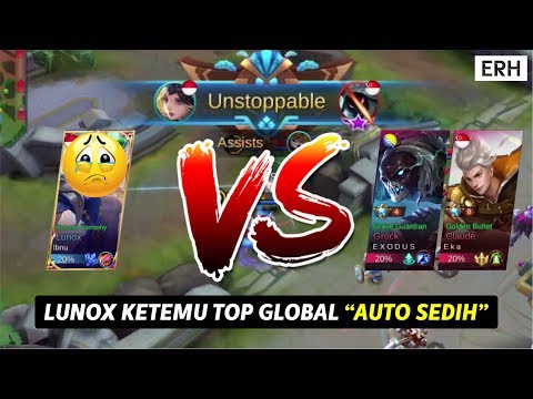 Gameplay Lunox ketemu top global grock & claude "AUTO SEDIH"