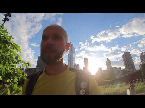 USA trip blog. Part 38. Millennium park. Chicago riverwalk. Danila Bodrov’s bench.