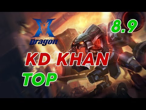 Kingzone DragonX Khan Play Cho'Gath Top Patch 8.9