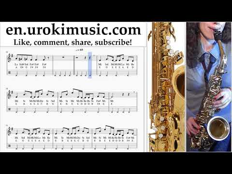 Saxophone lessons (Tenor) Axel F - Crazy Frog Sheet Music Tutorial um-i352