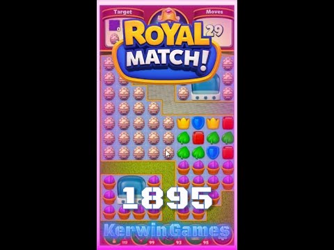 Royal Match Level 1895 - Hard Level - No Boosters Gameplay